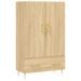 Buffet haut chêne sonoma 69,5x31x115 cm bois d'ingénierie - Photo n°1