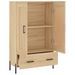 Buffet haut chêne sonoma 69,5x31x115 cm bois d'ingénierie - Photo n°6