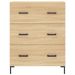 Buffet haut Chêne sonoma 69,5x34x180 cm Bois d'ingénierie - Photo n°8