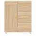 Buffet haut Chêne sonoma 69,5x34x180 cm Bois d'ingénierie - Photo n°8