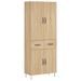 Buffet haut Chêne sonoma 69,5x34x180 cm Bois d'ingénierie - Photo n°1