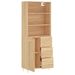 Buffet haut Chêne sonoma 69,5x34x180 cm Bois d'ingénierie - Photo n°4