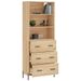 Buffet haut Chêne sonoma 69,5x34x180 cm Bois d'ingénierie - Photo n°3