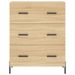 Buffet haut Chêne sonoma 69,5x34x180 cm Bois d'ingénierie - Photo n°8