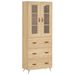 Buffet haut Chêne sonoma 69,5x34x180 cm Bois d'ingénierie - Photo n°1