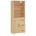 Buffet haut Chêne sonoma 69,5x34x180 cm Bois d'ingénierie - Photo n°1