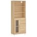 Buffet haut Chêne sonoma 69,5x34x180 cm Bois d'ingénierie - Photo n°1