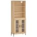 Buffet haut Chêne sonoma 69,5x34x180 cm Bois d'ingénierie - Photo n°1