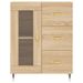 Buffet haut Chêne sonoma 69,5x34x180 cm Bois d'ingénierie - Photo n°8