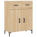 Buffet haut Chêne sonoma 69,5x34x180 cm Bois d'ingénierie - Photo n°7