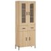 Buffet haut Chêne sonoma 69,5x34x180 cm Bois d'ingénierie - Photo n°1