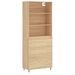 Buffet haut Chêne sonoma 69,5x34x180 cm Bois d'ingénierie - Photo n°1