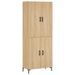 Buffet haut Chêne sonoma 69,5x34x180 cm Bois d'ingénierie - Photo n°1