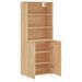 Buffet haut Chêne sonoma 69,5x34x180 cm Bois d'ingénierie - Photo n°4