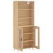 Buffet haut Chêne sonoma 69,5x34x180 cm Bois d'ingénierie - Photo n°4