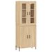 Buffet haut Chêne sonoma 69,5x34x180 cm Bois d'ingénierie - Photo n°1
