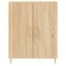 Buffet haut Chêne sonoma 69,5x34x180 cm Bois d'ingénierie - Photo n°8