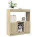 Buffet haut chêne sonoma 92x33x100 cm bois d'ingénierie - Photo n°1