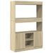 Buffet haut chêne sonoma 92x33x140 cm bois d'ingénierie - Photo n°2