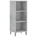 Buffet haut Gris béton 34,5x34x180 cm Bois d'ingénierie - Photo n°7