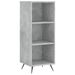 Buffet haut Gris béton 34,5x34x180 cm Bois d'ingénierie - Photo n°7