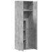 Buffet haut gris béton 60x35x180 cm bois d'ingénierie - Photo n°6