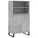 Buffet haut Gris béton 60x36x110 cm Bois d'ingénierie - Photo n°1