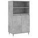 Buffet haut Gris béton 60x36x110 cm Bois d'ingénierie - Photo n°1