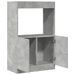 Buffet haut gris béton 63x33x100 cm bois d'ingénierie - Photo n°8