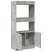 Buffet haut gris béton 63x33x140 cm bois d'ingénierie - Photo n°8