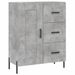 Buffet haut Gris béton 69,5x34x180 cm Bois d'ingénierie - Photo n°7