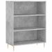 Buffet haut Gris béton 69,5x34x180 cm Bois d'ingénierie - Photo n°7