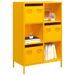 Buffet haut jaune moutarde 68x39x103,5 cm acier - Photo n°1