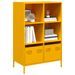 Buffet haut jaune moutarde 68x39x103,5 cm acier - Photo n°1