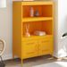 Buffet haut jaune moutarde 68x39x113 cm acier - Photo n°1
