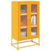 Buffet haut jaune moutarde 68x39x123 cm acier - Photo n°1