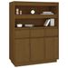 Buffet haut Marron miel 89x40x116,5 cm Bois massif de pin - Photo n°7