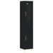 Buffet haut Noir 34,5x34x180 cm Bois d'ingénierie - Photo n°1