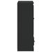 Buffet haut noir 60x35,5x103,5 cm bois d'ingénierie - Photo n°7
