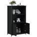 Buffet haut noir 62x32x103,5 cm bois d'ingénierie - Photo n°4