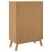 Buffet haut OLDEN blanc marron 85x43x125 cm bois massif de pin - Photo n°9