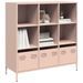 Buffet haut rose 101,5x39x103,5 cm acier - Photo n°1