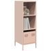 Buffet haut rose 35x39x103,5 cm acier - Photo n°1