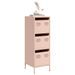 Buffet haut rose 39x35x103,5 cm acier - Photo n°1