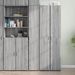 Buffet haut sonoma gris 30x42,5x185 cm bois d'ingénierie - Photo n°1