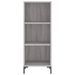 Buffet haut Sonoma gris 34,5x34x180 cm Bois d'ingénierie - Photo n°8