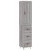 Buffet haut Sonoma gris 34,5x34x180 cm Bois d'ingénierie - Photo n°1