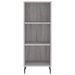 Buffet haut Sonoma gris 34,5x34x180 cm Bois d'ingénierie - Photo n°8