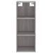 Buffet haut Sonoma gris 34,5x34x180 cm Bois d'ingénierie - Photo n°6