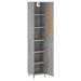 Buffet haut Sonoma gris 34,5x34x180 cm Bois d'ingénierie - Photo n°4